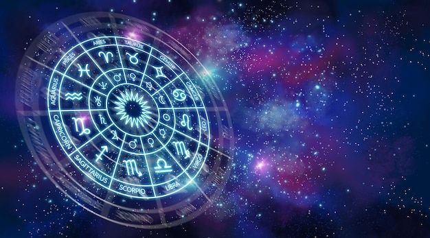 Taurus symbol with stable home and calm scene